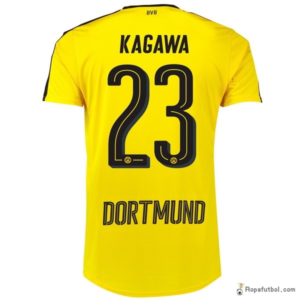 Camiseta Borussia Dortmund Replica Primera Ropa Kagawa 2016/17 Amarillo